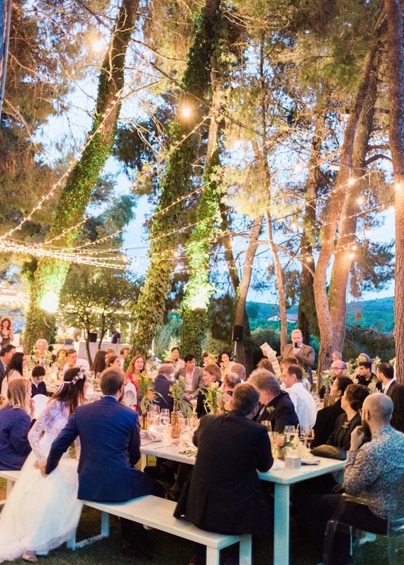 DIY backyard summer wedding in Athens, Greece