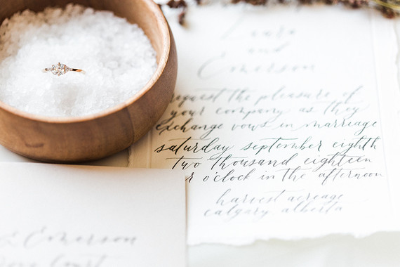 Organic minimal bridal inspiration