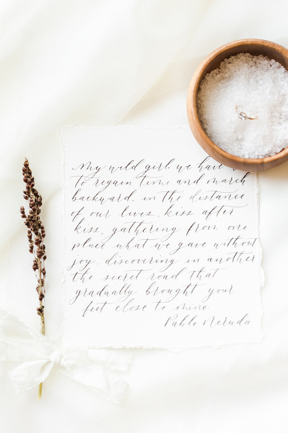 Organic minimal bridal inspiration