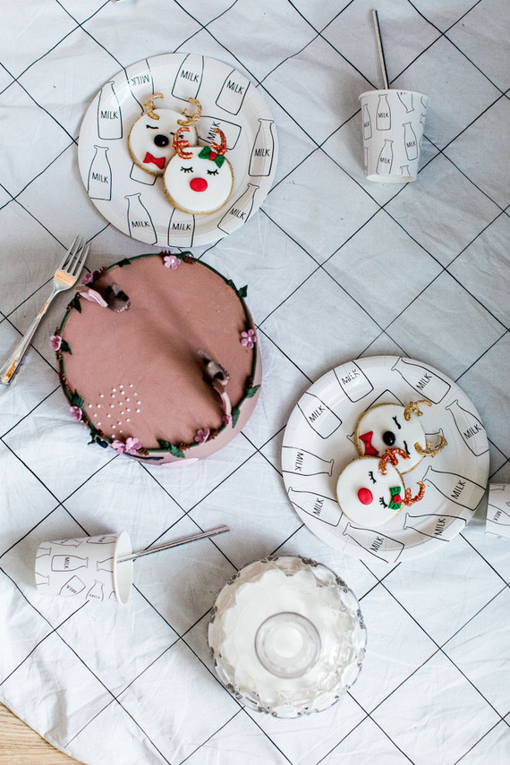 Tutus and reindeers kids christmas party