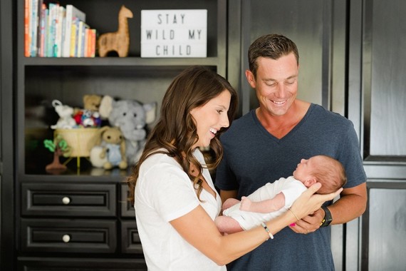 Classic modern boy's nursery and newborn photos