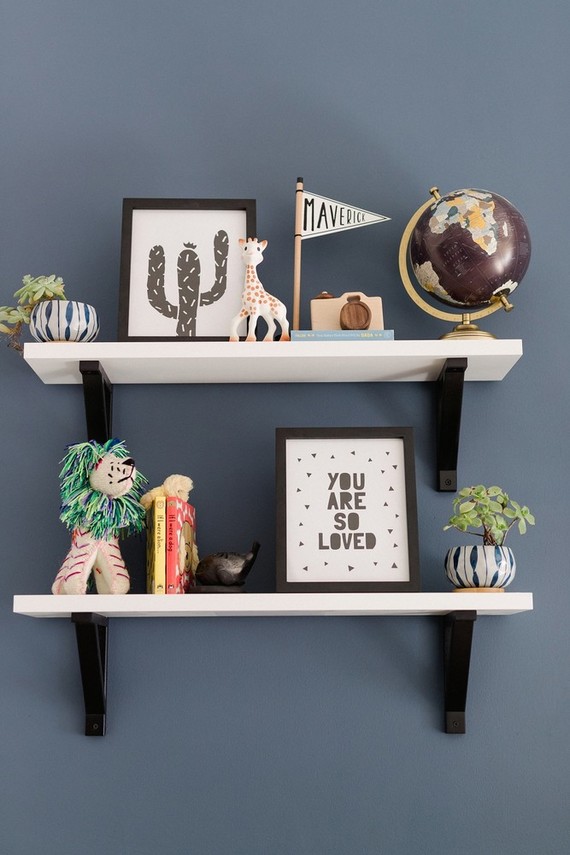 Classic modern boy's nursery and newborn photos