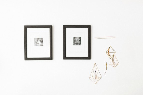 Classic modern boy's nursery and newborn photos