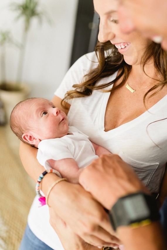 Classic modern boy's nursery and newborn photos