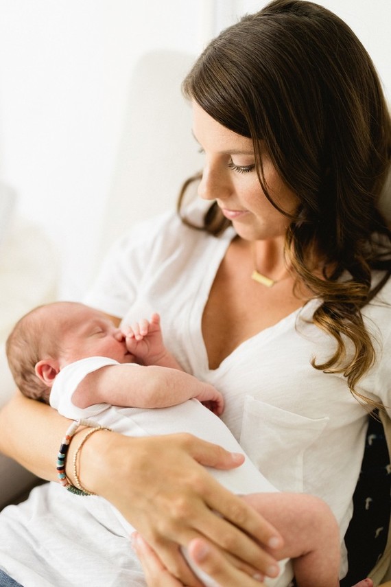 Classic modern boy's nursery and newborn photos