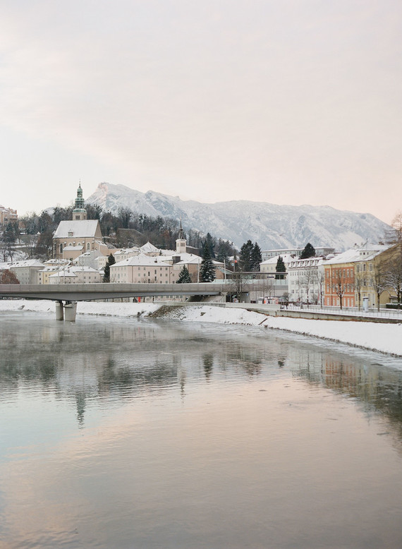 Salzburg Austria in Winter on 100 Layer Cake