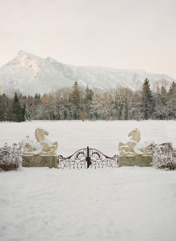 Salzburg Austria in Winter on 100 Layer Cake