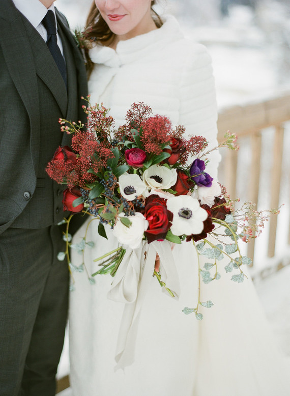 Elegant snowy Christmas wedding in Salzburg Austria on 100 Layer Cake