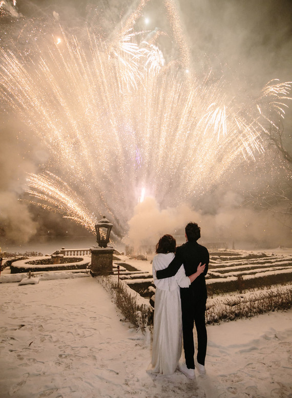 Elegant snowy Christmas wedding in Salzburg Austria on 100 Layer Cake
