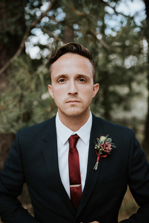 Intimate fall camp wedding at Mount Laguna in San Diego