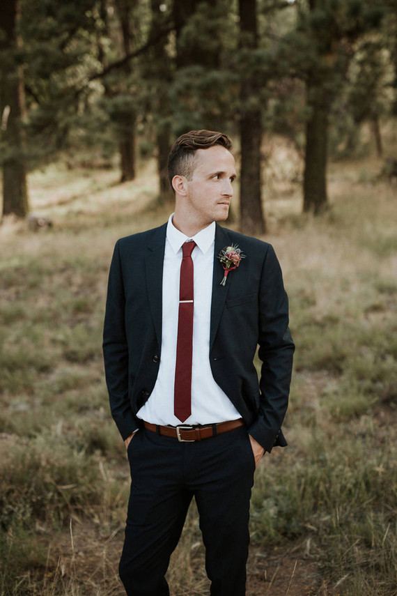 Intimate fall camp wedding at Mount Laguna in San Diego