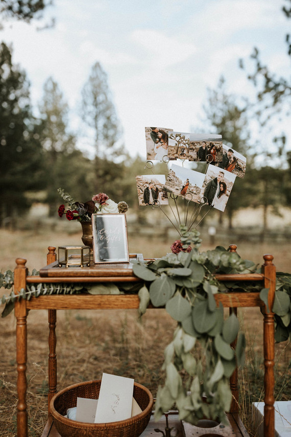 Intimate fall camp wedding at Mount Laguna in San Diego Inspiration