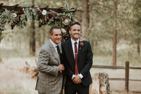 Intimate fall camp wedding at Mount Laguna in San Diego
