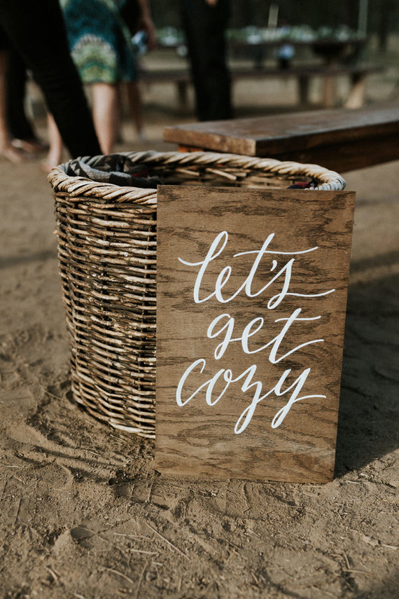 Intimate fall camp wedding at Mount Laguna in San Diego