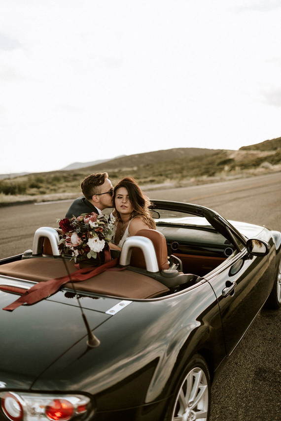 Intimate fall camp wedding at Mount Laguna in San Diego