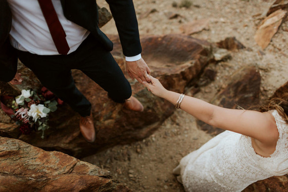 Intimate fall camp wedding at Mount Laguna in San Diego Inspiration
