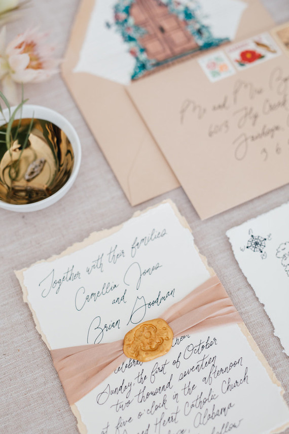 Elegant southern fall wedding ideas on Mobile Bay Inspiration