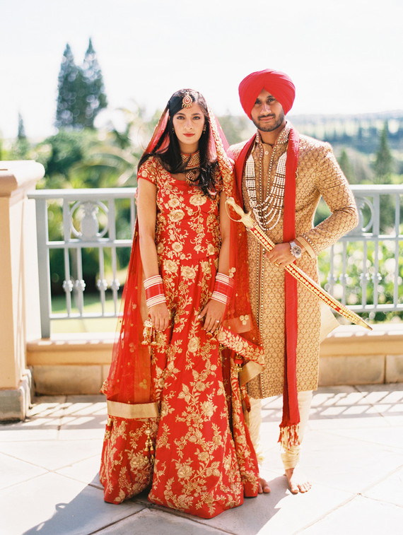 Modern Hindu and Sikh wedding on Maui Inspiration