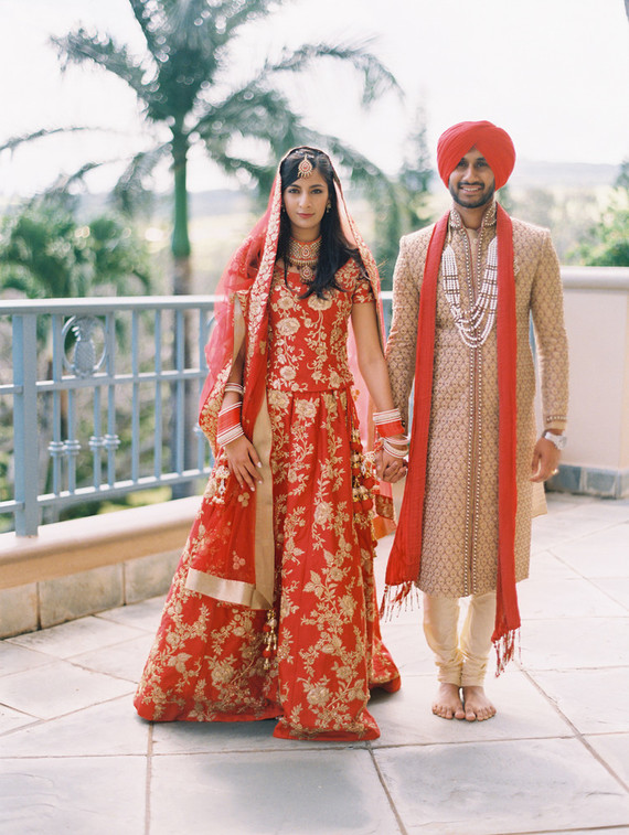 Modern Hindu and Sikh wedding on Maui