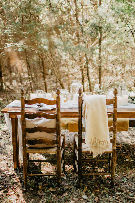Vintage fall brunch wedding inspiration Inspiration