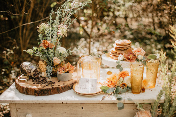 Vintage fall brunch wedding inspiration Inspiration