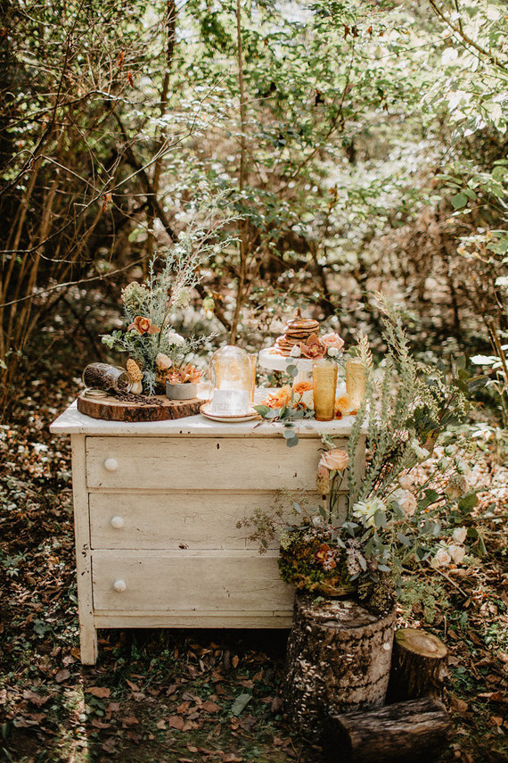 Vintage fall brunch wedding inspiration