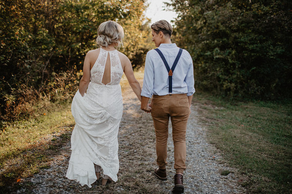 Vintage fall same-sex wedding inspiration