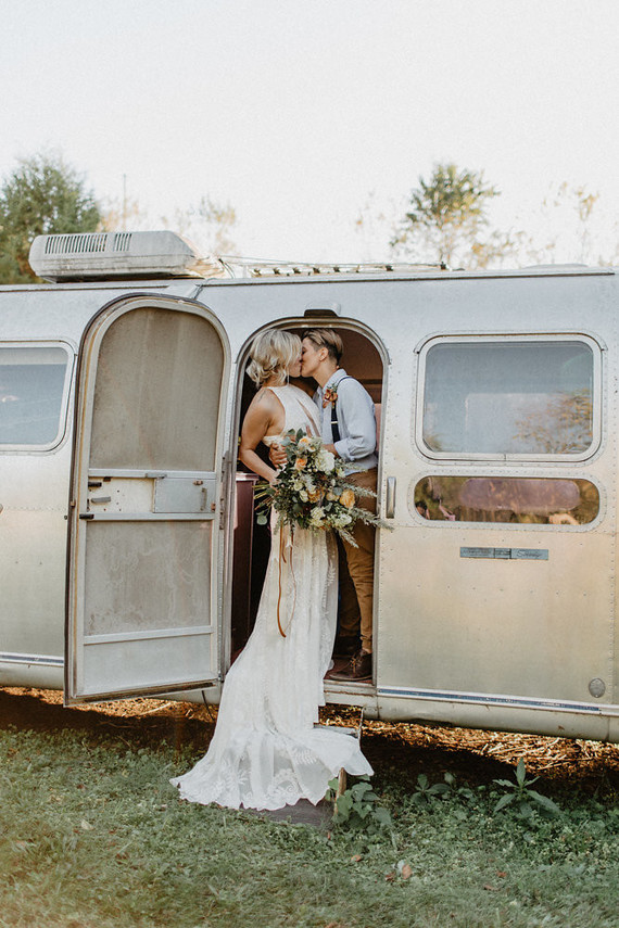 Vintage fall same-sex wedding inspiration Inspiration