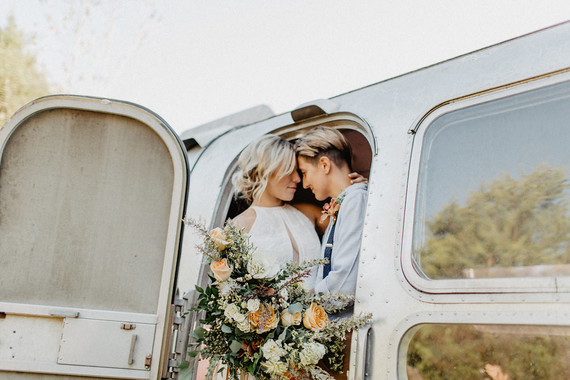 Vintage fall same-sex wedding inspiration Inspiration