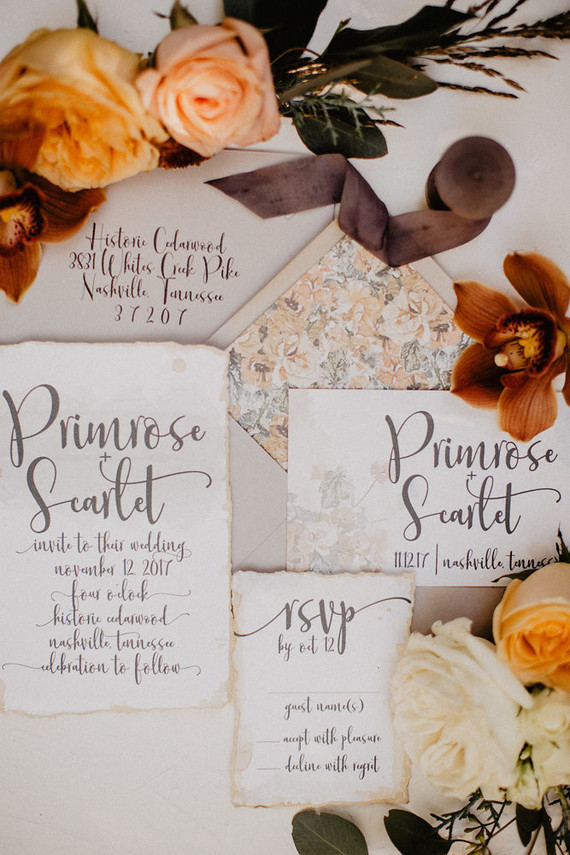 Vintage fall brunch wedding inspiration Inspiration