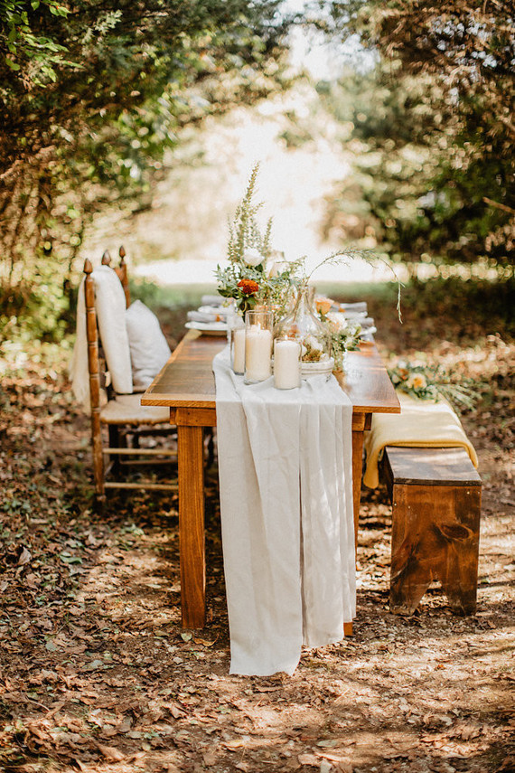 Vintage fall brunch wedding inspiration Inspiration