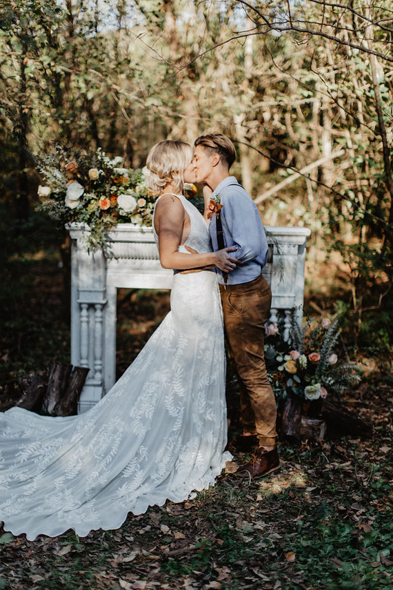 Vintage fall same-sex wedding inspiration Inspiration