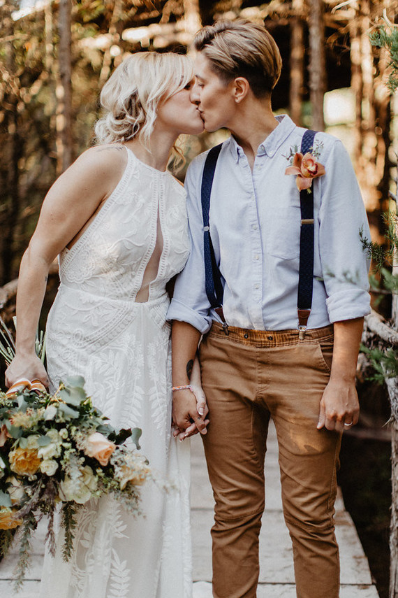 Vintage fall same-sex wedding inspiration Inspiration