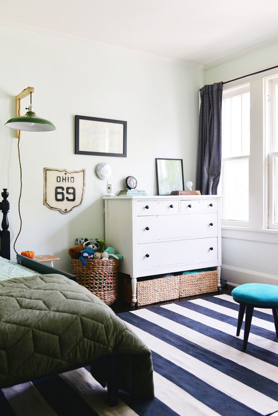 vintage inspired little boy's room