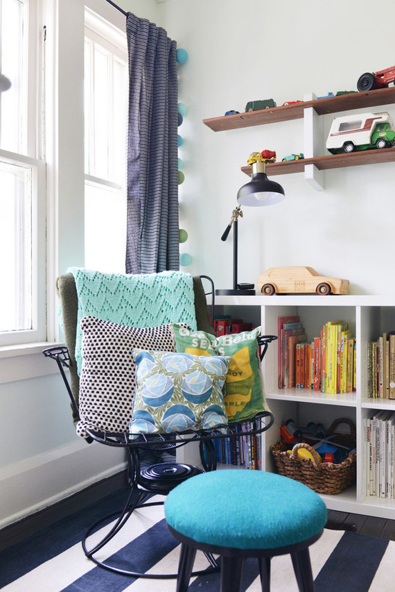 vintage inspired little boy's room