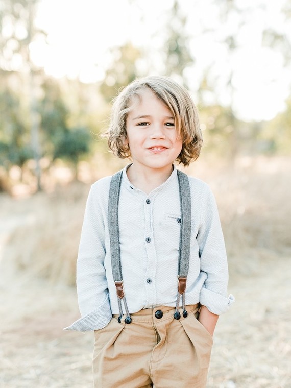 Rustic sparkle holiday family photos in San Diego