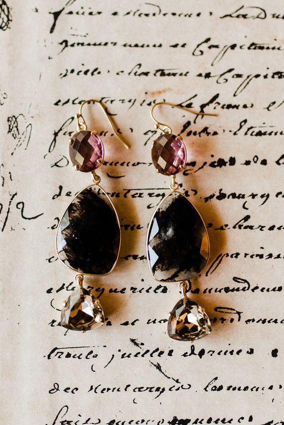 Moody blush and black winter wedding inspiration