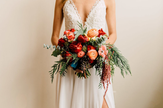 Rose and red winter wedding ideas Inspiration