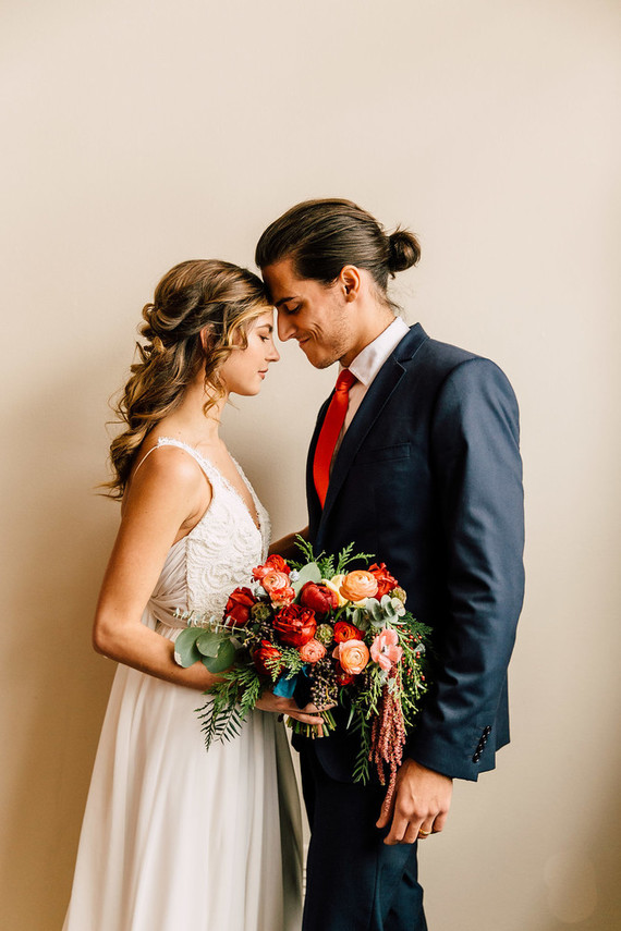 Rose and red winter wedding ideas Inspiration
