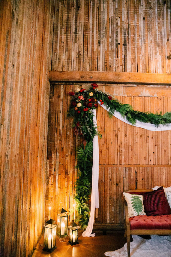 Rose and red winter wedding ideas