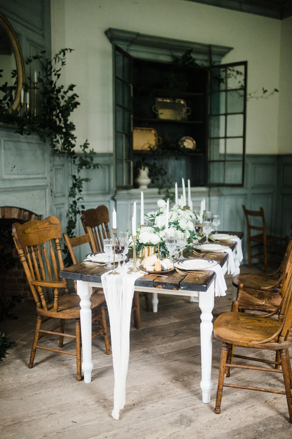 Elegant winter garden wedding ideas in Virginia