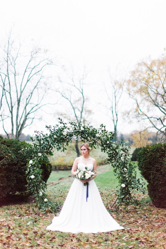 Elegant winter garden wedding ideas in Virginia