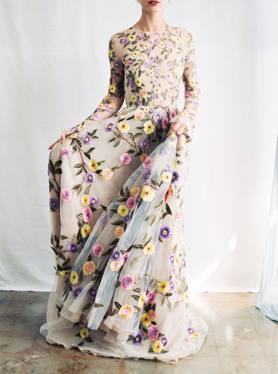 Floral festive holiday fashion inspiration