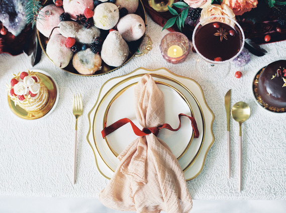 Jewel-tone festive holiday party ideas