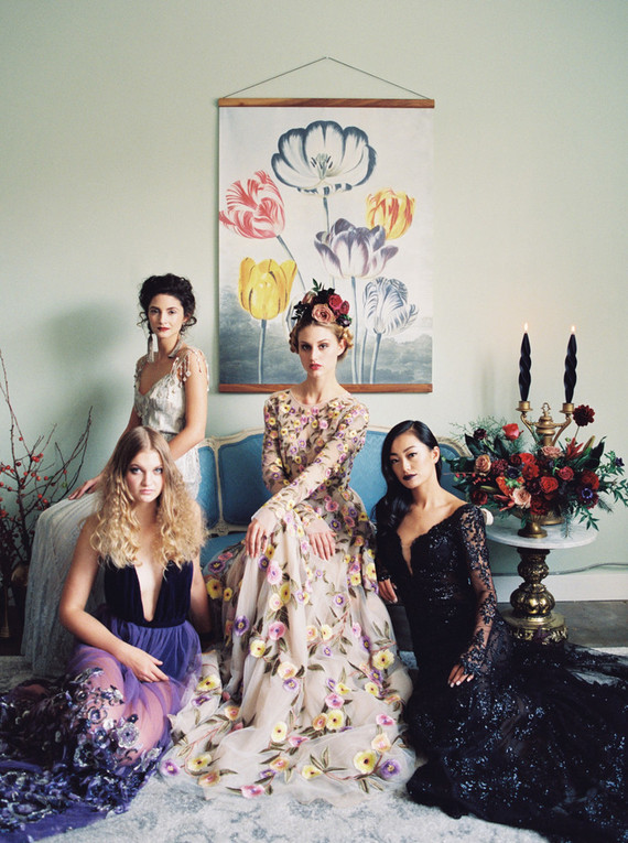 Jewel-tone festive holiday party ideas