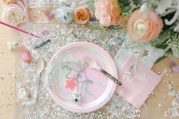 Girly, sparkly NYE party for kids with Beijos Events on 100 Layer Cakelet