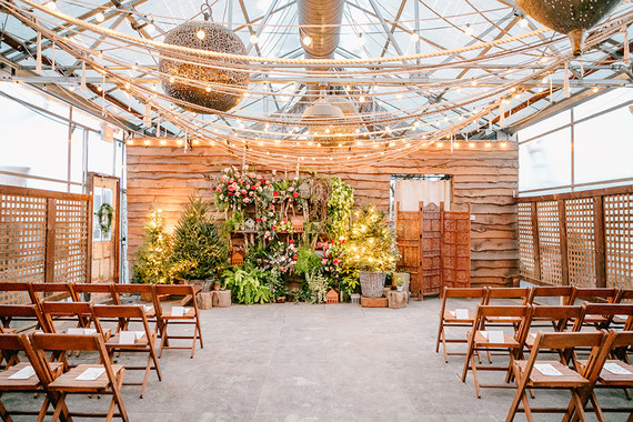 Snowy Christmas wedding at Terrain at Stylers