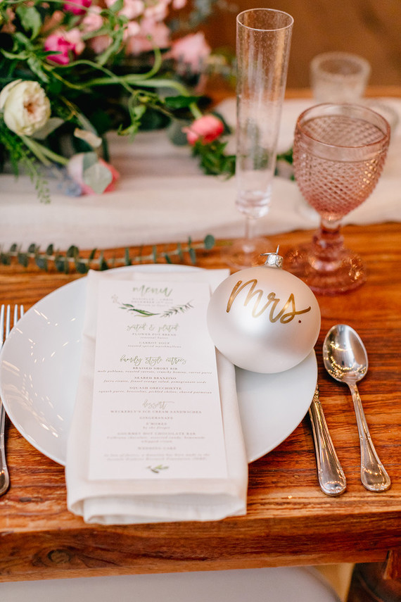 Snowy Christmas wedding at Terrain at Stylers Inspiration