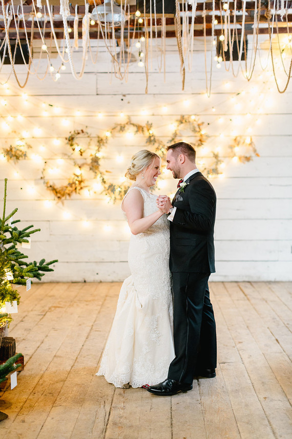 Snowy Christmas wedding at Terrain at Stylers