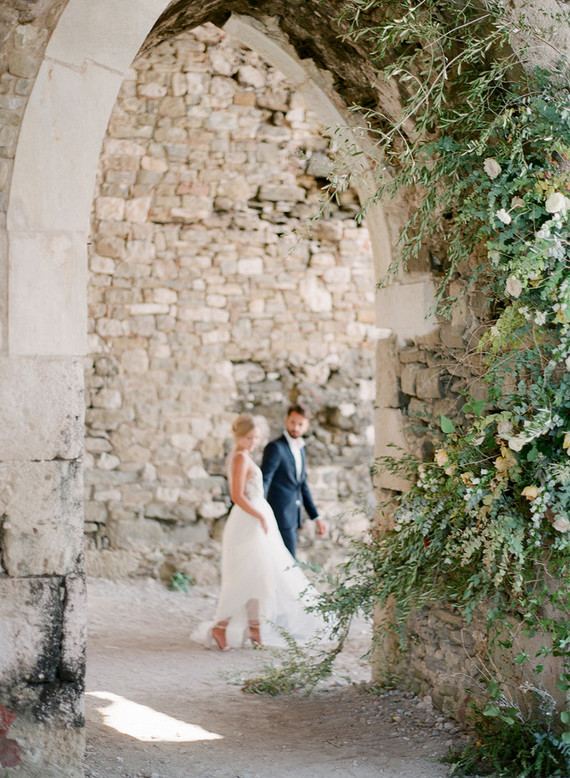 Ancient greek castle elopement at Methoni Castle